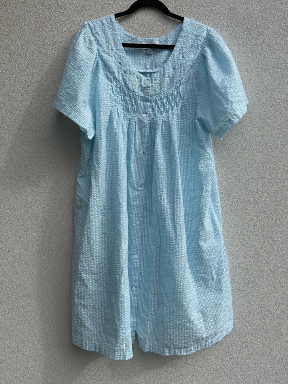 Miss Elaine 3X snap button nightgown